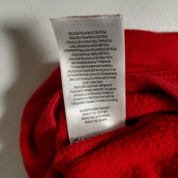 Polo Bear Ralph Lauren Hoooded Sweatshirt Youth 7 Red Ski Bear Skiing Hoodie - Picture 7 of 11